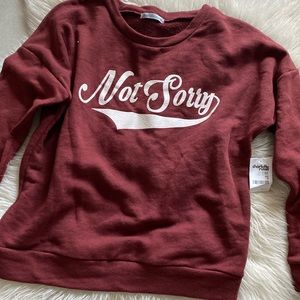 ✌️NOT SORRY SWEATSHIRT✌️